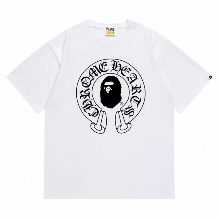 Оверсайз-футболка Chrome Hearts x A Bathing Ape (BAPE)