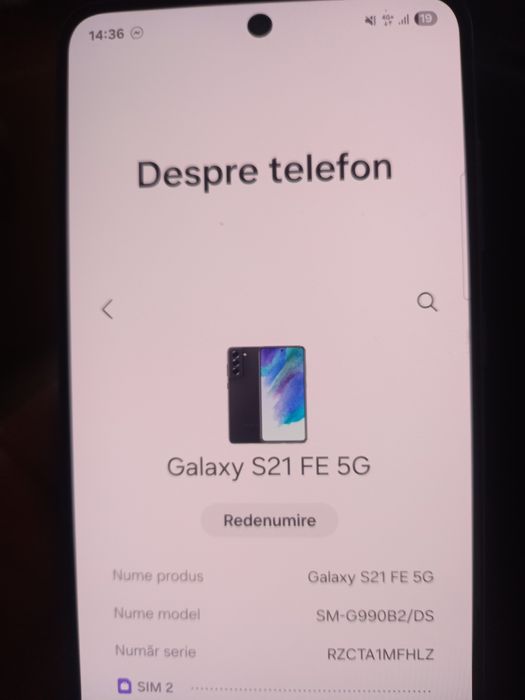 Vând Samsung galaxy fe21