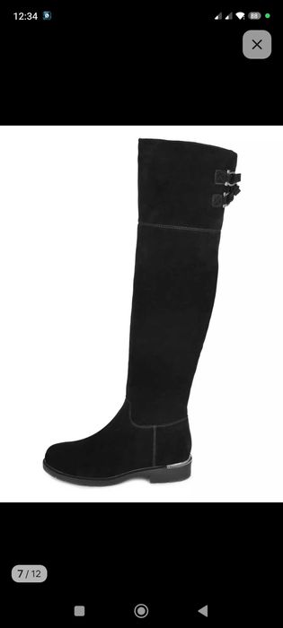 Ботфорты европейка, замш.