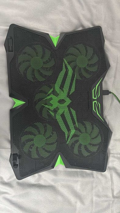 Cooler laptop gaming MYRIA X11, iluminare, 17", negru