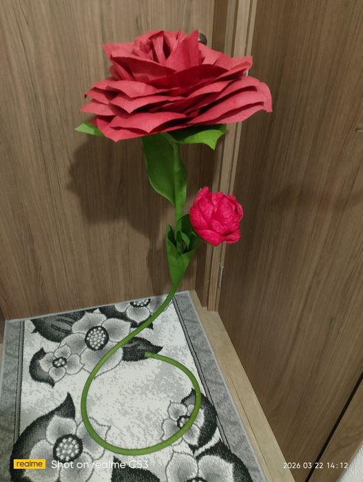 Цветя от креп хартия