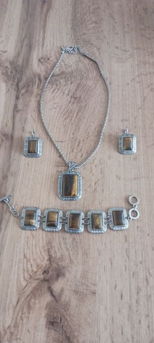 Комплект колие , гривна и обеци