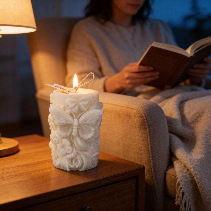 Соева свещ „Пеперуди“ – аромат Ванилия