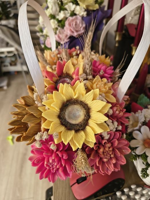 Аранжировка от ароматни сапунени цветя