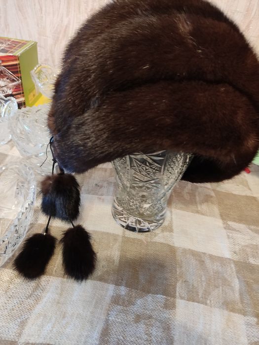 Норковая шапка женская