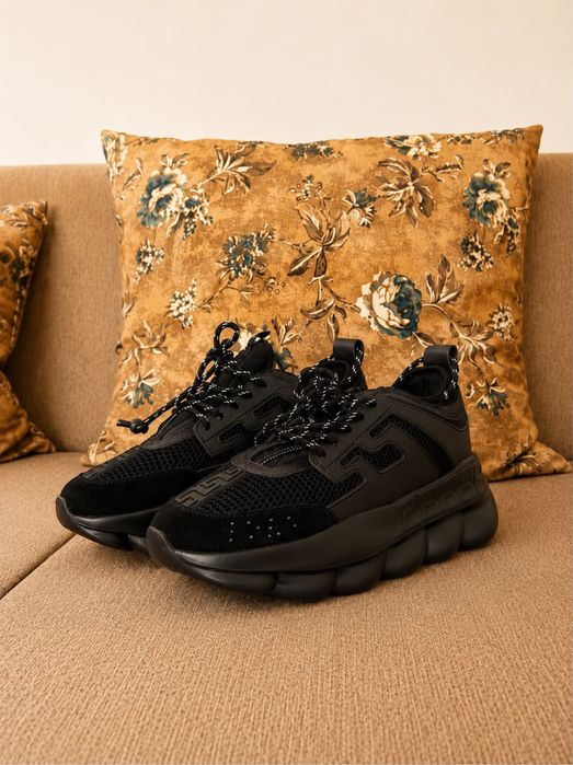 Adidasi Versace Chain Reaction Black Edition