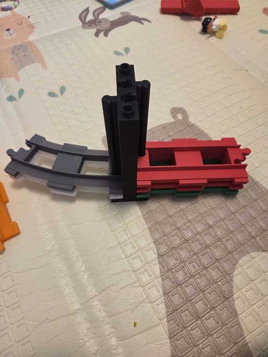 Sine tren Duplo personalizate cu poduri și suport– extinde traseul