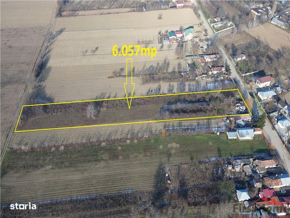 Teren 6.057 mp in Radulesti cu deschidere 30 metri la asfalt