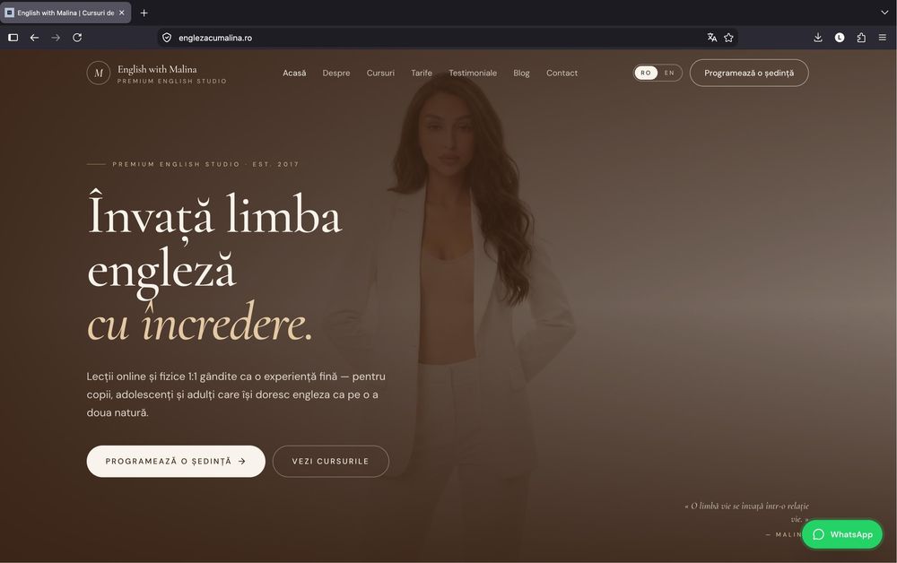 Site profesional pentru afacerea ta – de la 250 €