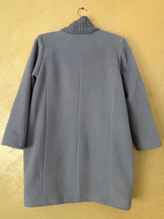 Сиво Вълнено палто Christian Dior