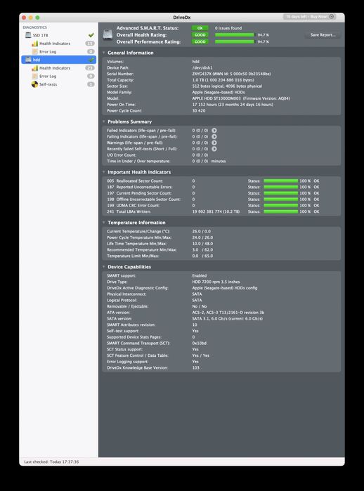 iMac 2017 27’ 5K RAM 8GB SSD 1TB, HDD 1TB