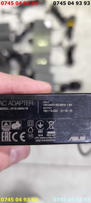 alimentator incarcator asus 19v 3.42A mufa 5mm cu proba