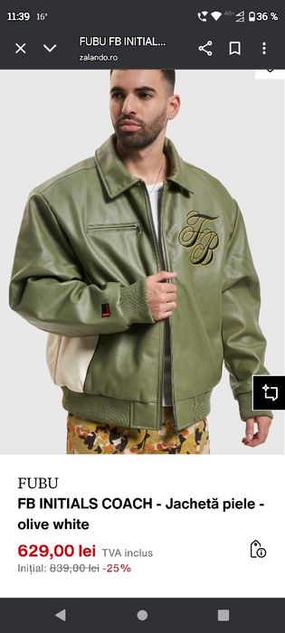 Geaca piele FUBU