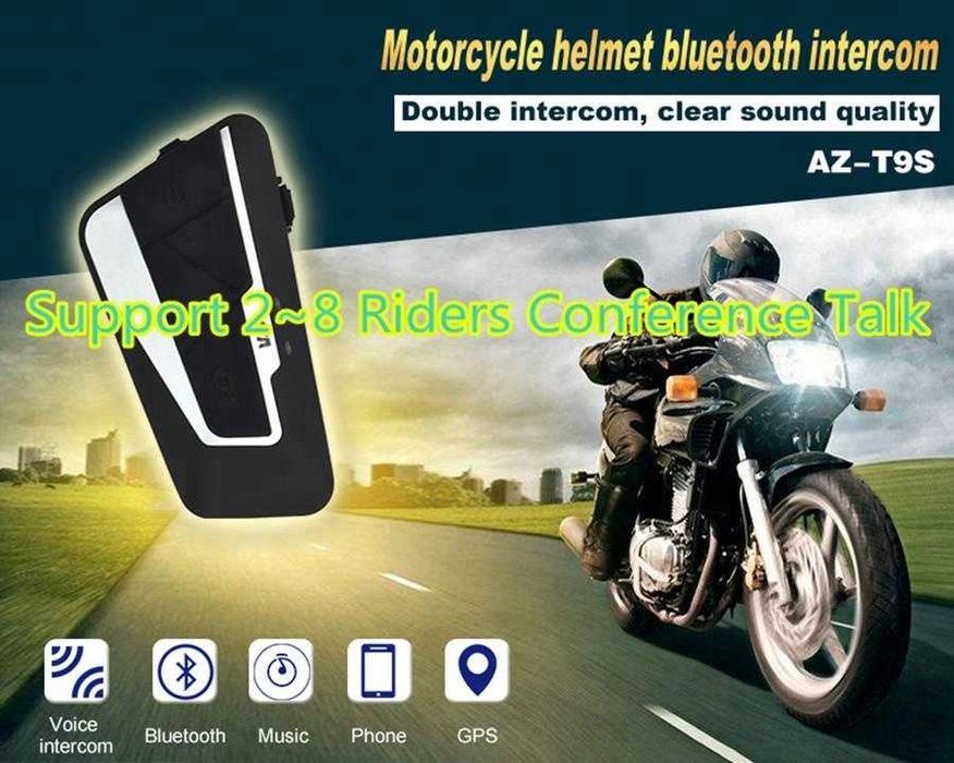 Sistem de comunicare moto intercom Toucare T9S Single Pack 1200 m