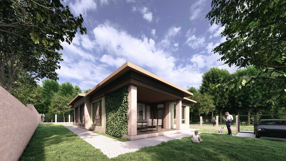 Проект за монолитна еднофамилна къща 164 кв.м.- Четирилистна Детелина