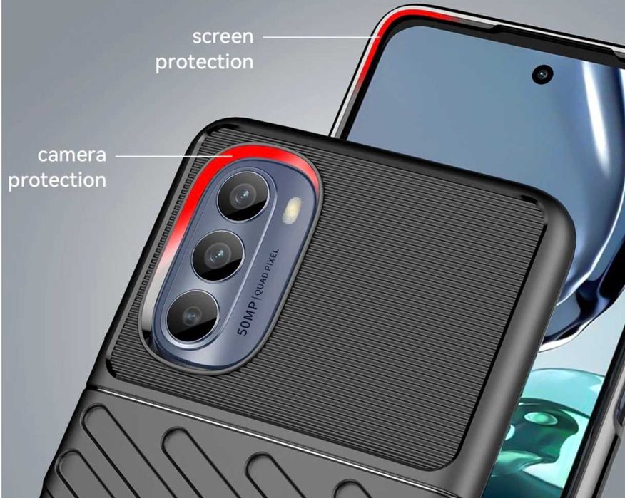 Husa Premium Antisoc din silicon mat Motorola Moto E22 , G52 , G62 5G