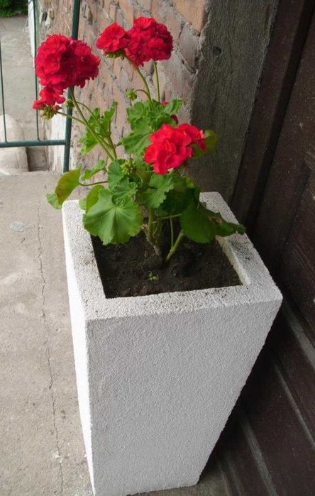 Авторски циментови кашпи