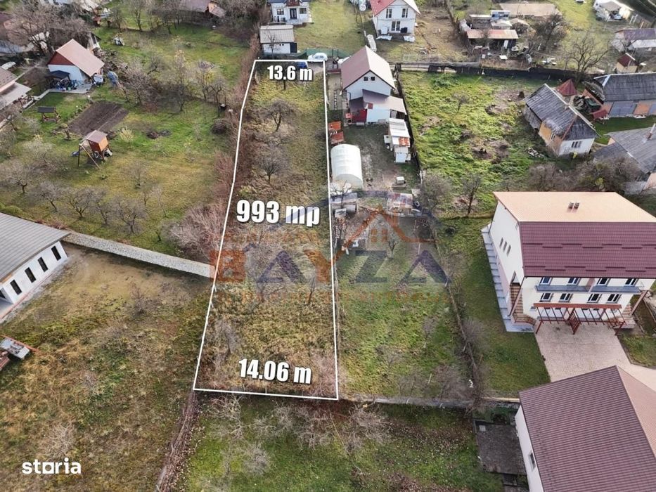 Teren intravilan Baia Sprie, strada Macului, 993 mp cu utilitati