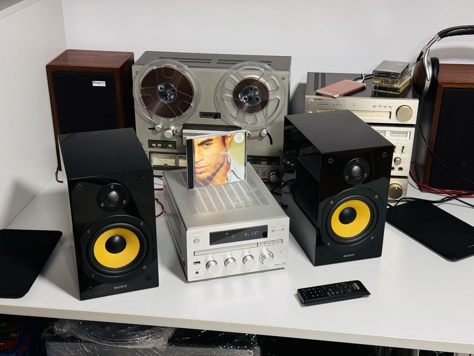 Micro sistem audio Premium SONY CMT-G1iP,piano black,telecomandă,10/10