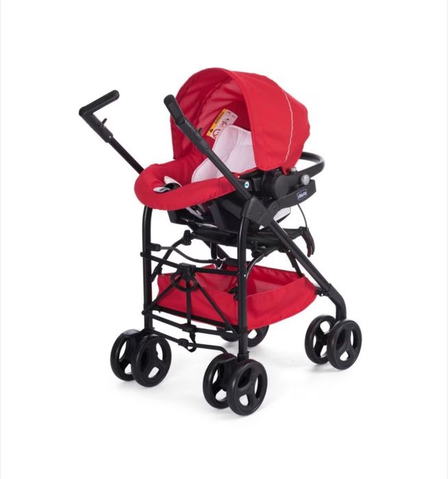 Carucior Chicco 3 in 1 Trio Sprint, Roșu