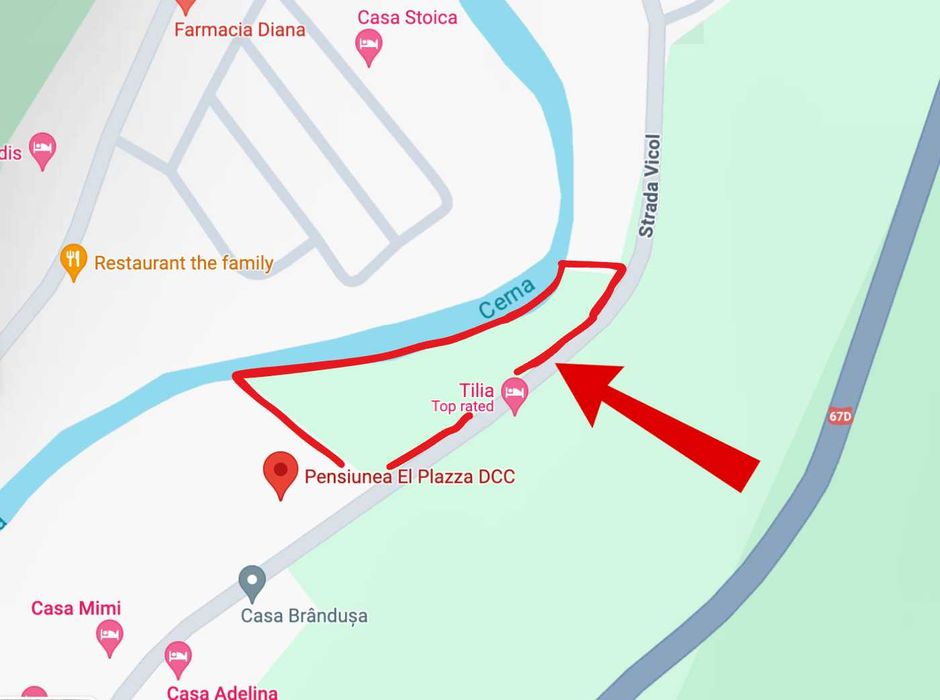 Proprietar, Vand Teren Intravilan Baile Herculane - Central