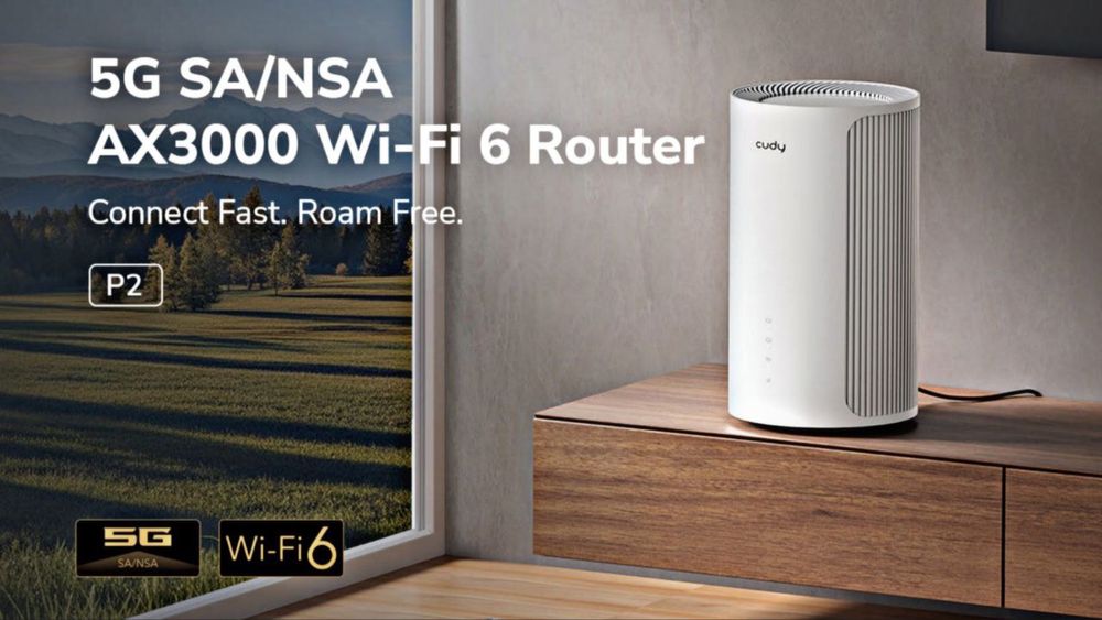 Cudy P2 5G wifi 6 router cat 12
