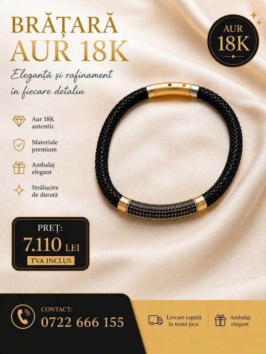 Brățară aur Leo Marcus 14k