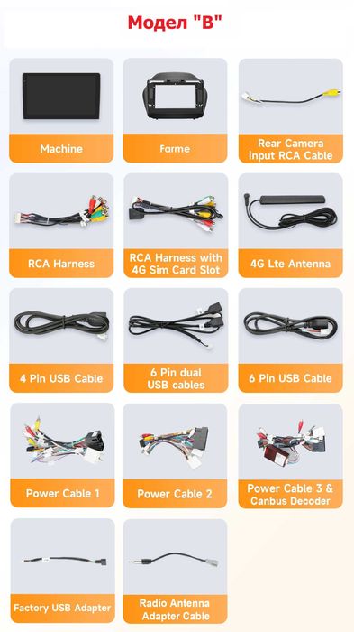 Мултимедия 10″ Android 14 за HYUNDAI TUCSON 2 IX35 CARPLAY навигация RDS DSP GPS