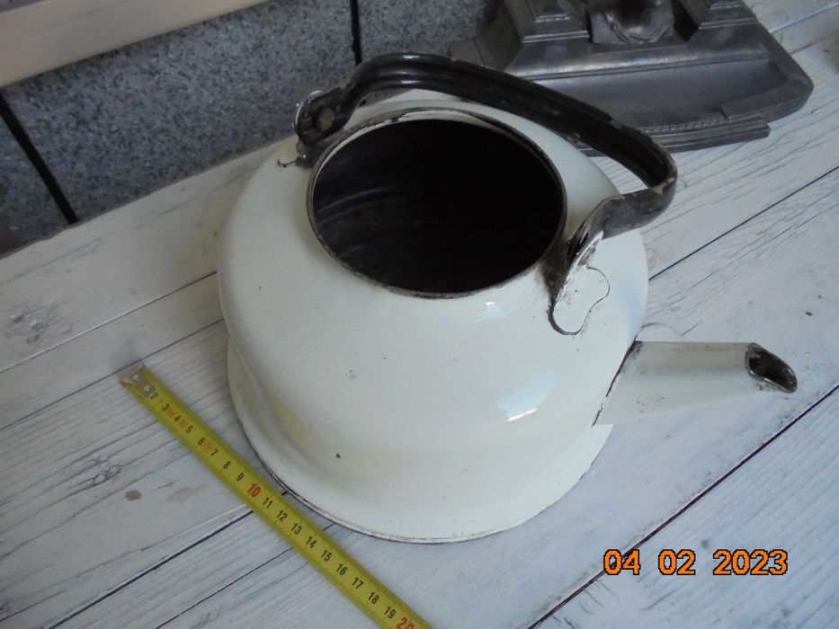 чайник емайлиран без капак