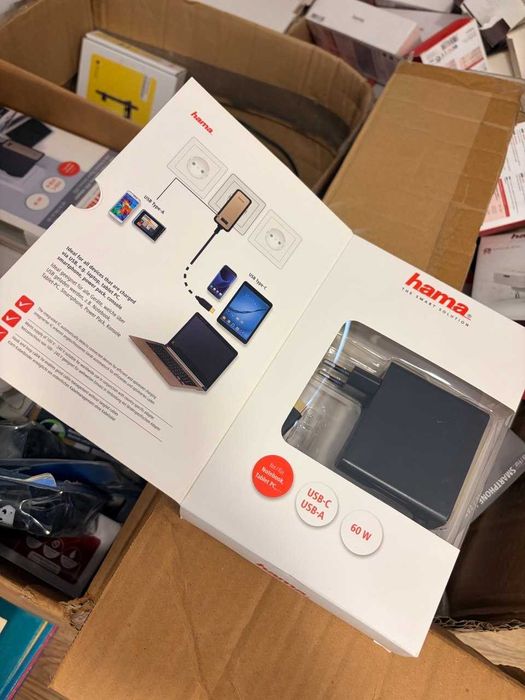 Produse noi sigilate! Alimentator USB-C, HAMA Power Delivery (PD), 5-20V / 60W