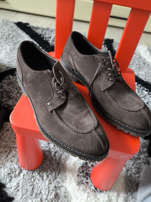 Pantofi Canali tip derby maro