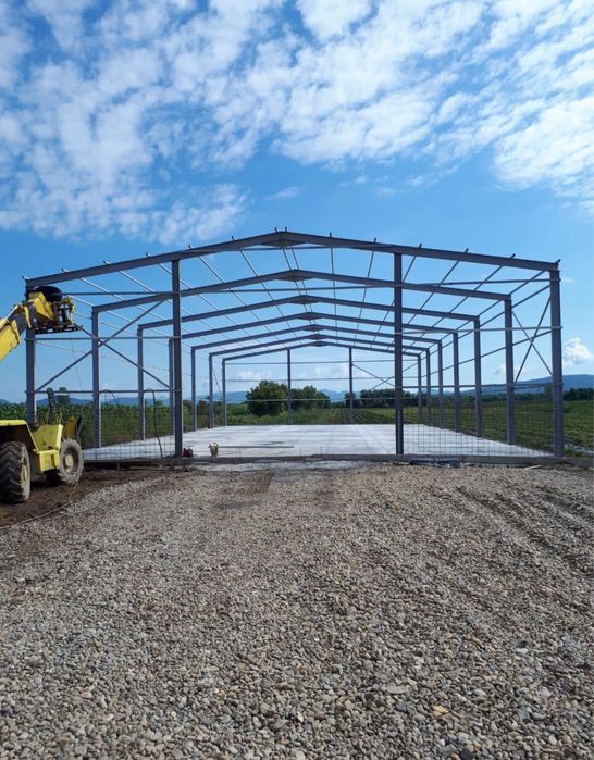 Schimb hala metalica cu auto