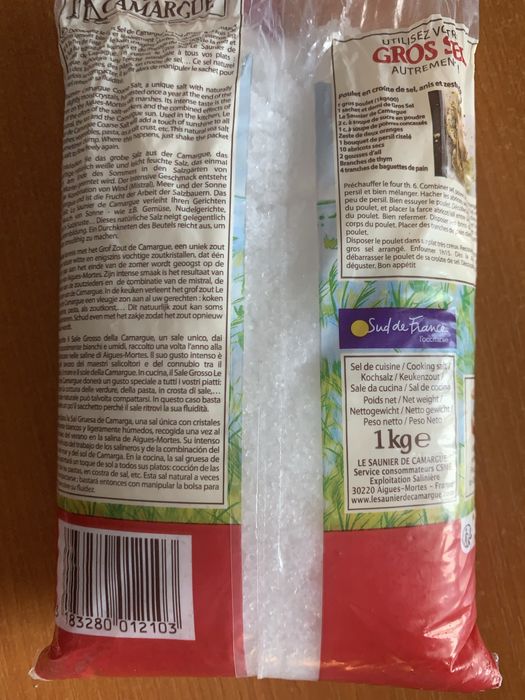 Sare de mare  grunjoasa de Camargue