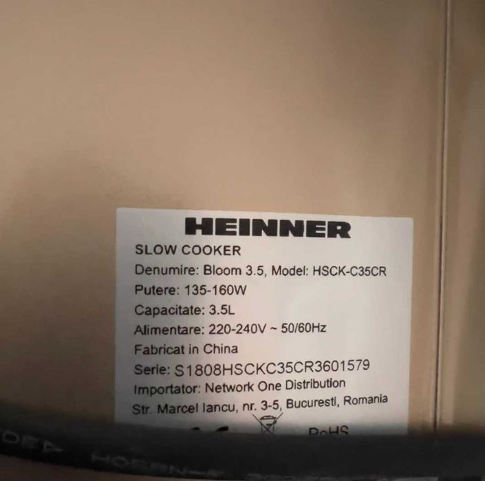 Slow cooker Heinner HSCK-C35C, 3.5l