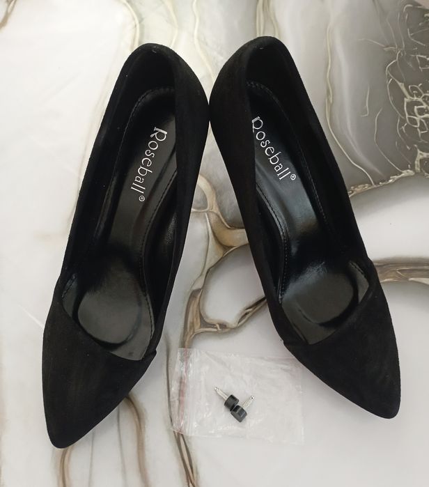 Туфли бархатные женские