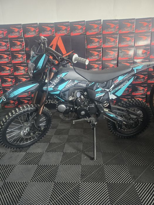 Cross Enduro 125cc Hurricane nou cu pornire la buton pedala far led  nou cu garanție și livrare în toată tara
