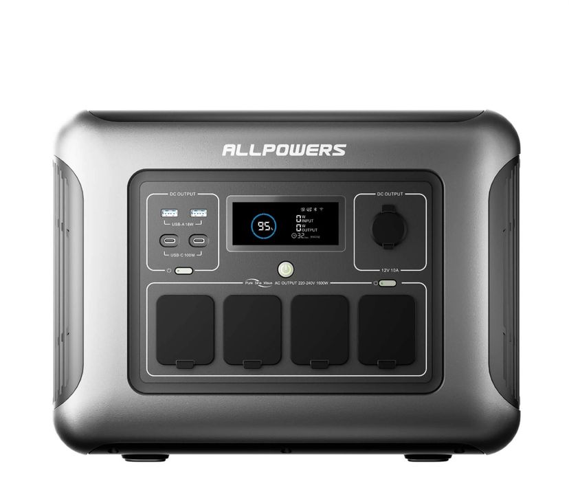 Преносима зарядна станция ALLPOWERS R1500 Portable Power Station кемпер UPS