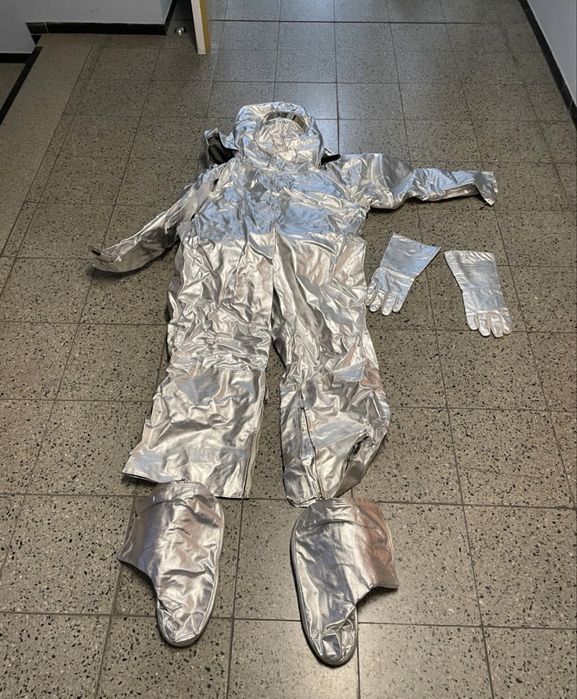 Costum original anti-foc aluminizat pompieri patrundere grea