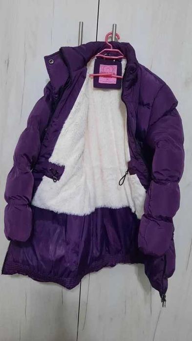 Geaca mov fetite, imblanita
