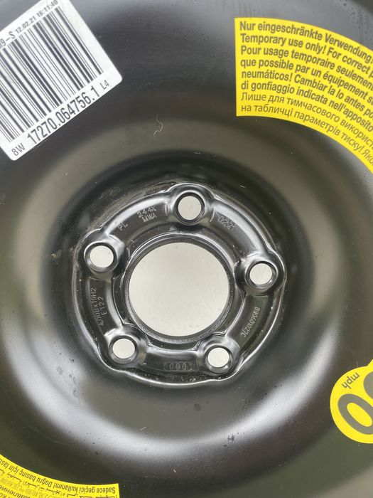 Roata rezerva slim R 19 Audi A4 A5 A6 Bmw G 30