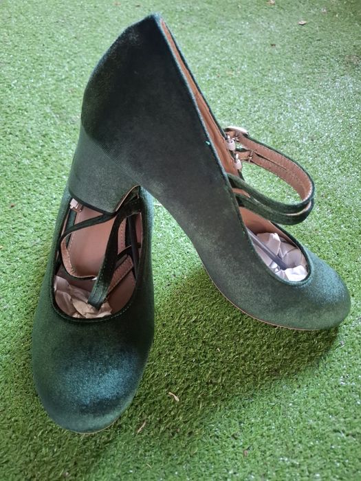 Pantofi damă verde smarald