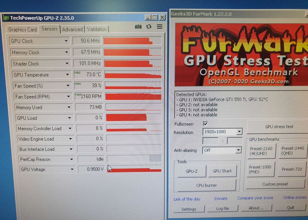 Placa video ASUS GTX 550 Ti
