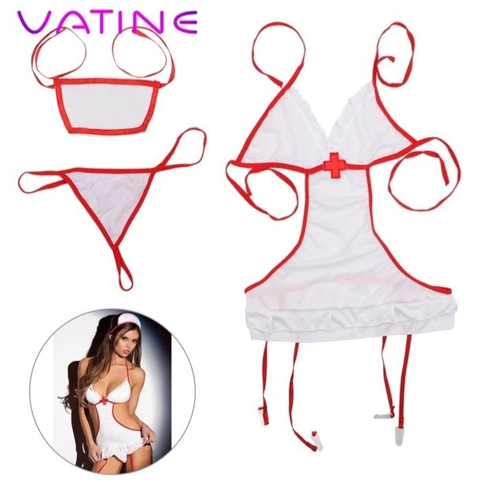 Set lenjerie sexy asistenta, menajera