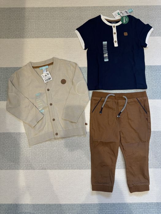 Комплект дрехи Okaidi размер 24м(2години)