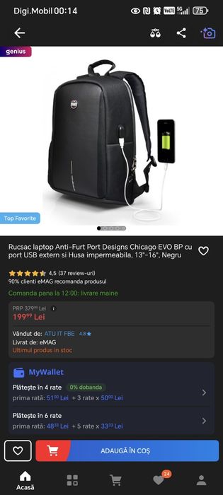 Ghiozdan laptop Port Designs