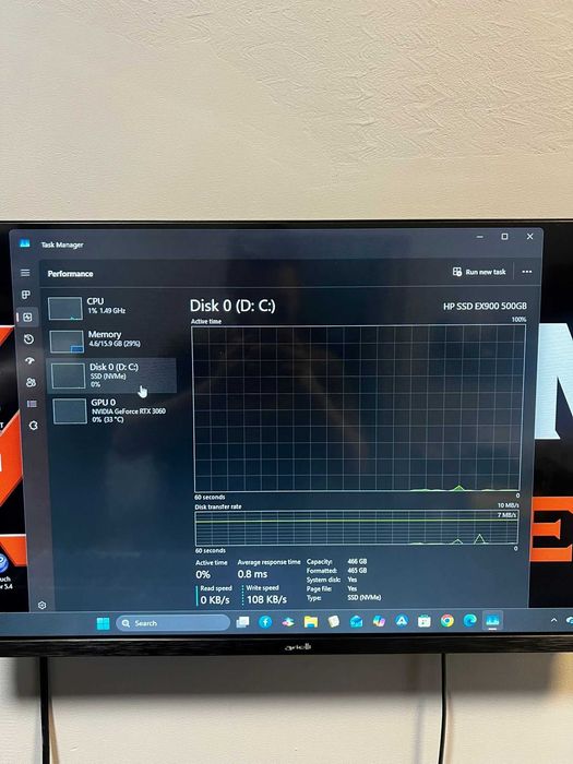 PC Gaming  I5 Gen.10 / 16 GB RAM DDR4 / SSD 500 GB / NVIDIA RTX 3060 * Krom Amanet Margeanului *