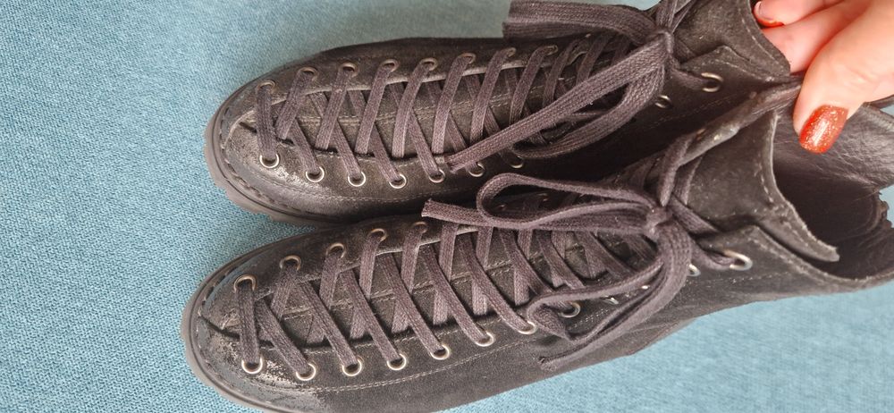 Botine negre piele