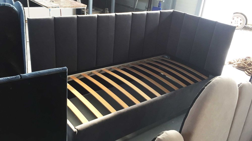 Pat tapitat copii simplu model colorat