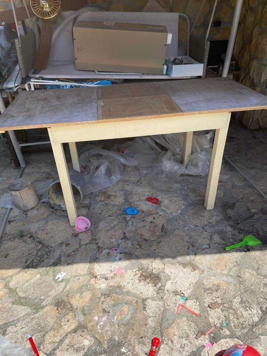 бюро каса за магазин  трапезна маса,дървена макара-идеална за маса