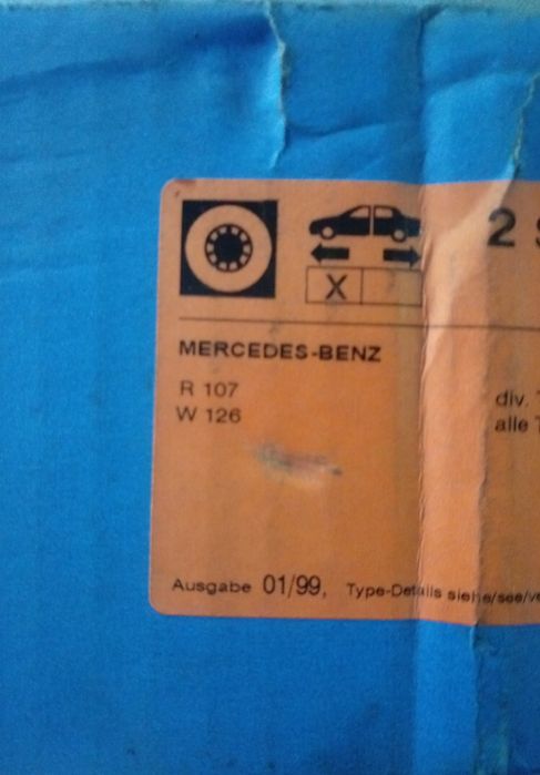 Тормозные диски на МЕРСЕДЕС 126 .